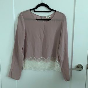 Aritzia silk blouse